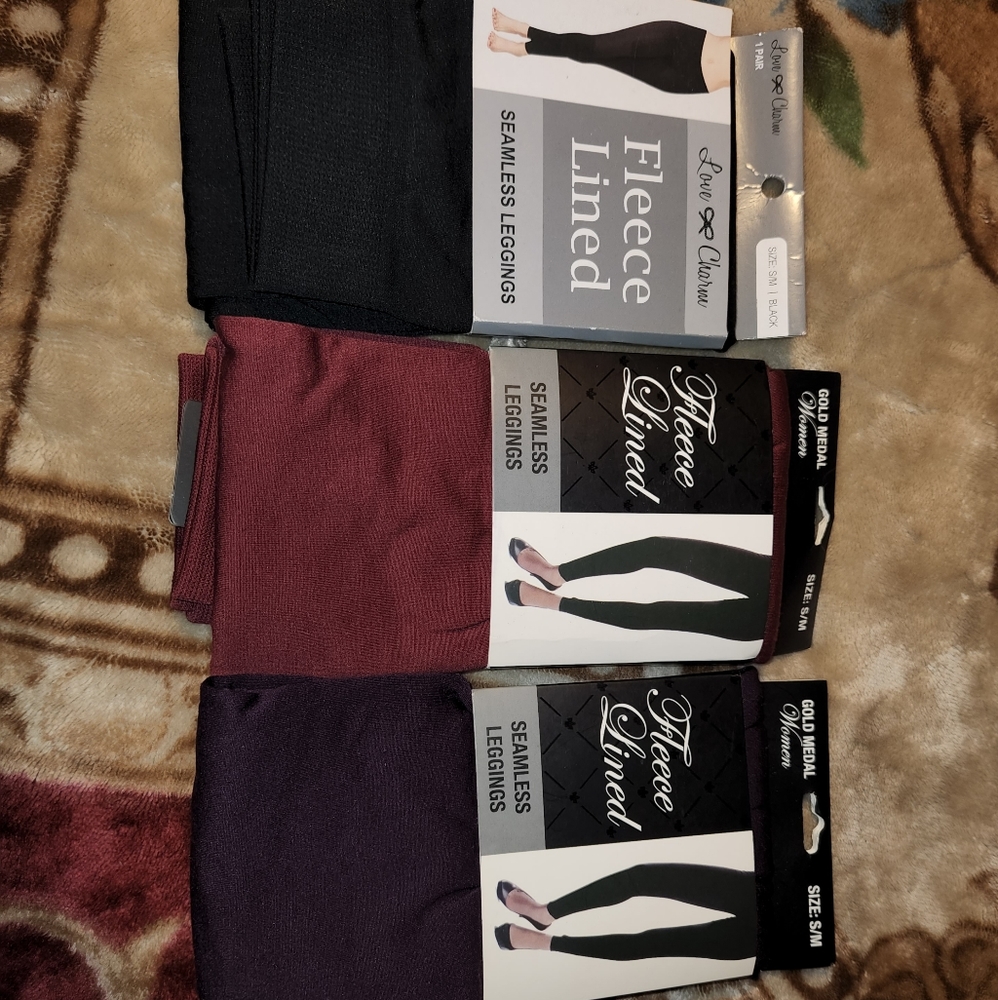 Womens fleece.lined leggings
